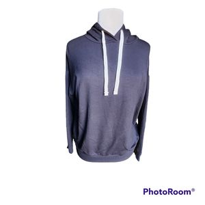 BUFFALO DAVID BITTON FLEECE PULLOVER HOODIE BLACK SIZE SMALL NWT